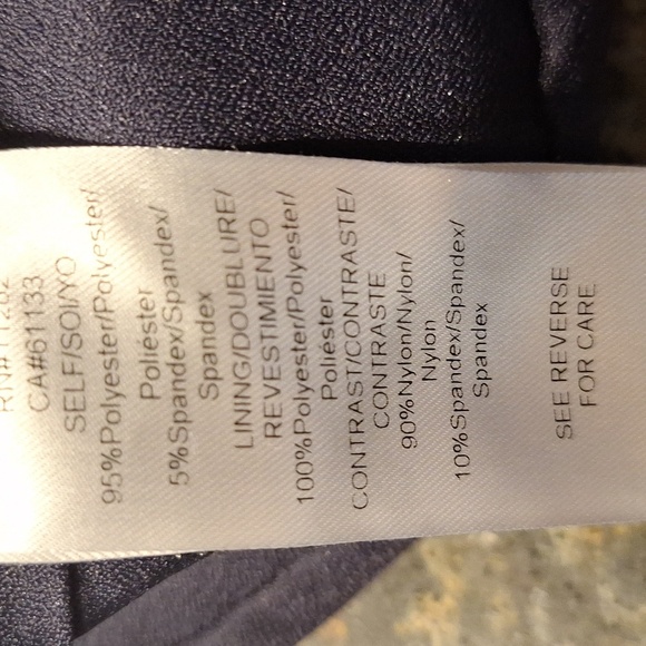 y Womens Blue Stretch Shapely Zip Lined 1pc Jumpsuit. XL. EUC - Picture 6 of 8